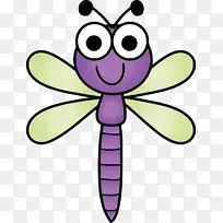 昆虫卡通蜻蜓剪贴画-蜻蜓-空若网 昆虫卡通蜻蜓剪贴画-蜻蜓-空若网
