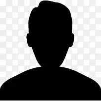 电脑图标剪影剪贴画细长男子-空若网 电脑图标剪影剪贴画细长男子-空若网