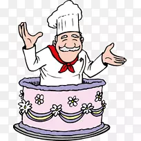 烤蛋糕厨师,剪贴画-空若网 烤蛋糕厨师,剪贴画-空若网