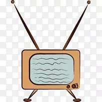 电视天线剪辑艺术.手绘黄色电视天线-空若网 电视天线剪辑艺术.手绘黄色电视天线-空若网