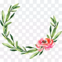 花环水彩画婚礼花环圣诞仙人掌水彩画-空若网 花环水彩画婚礼花环圣诞仙人掌水彩画-空若网