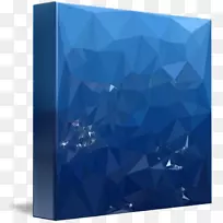 钴蓝色电蓝色长方形-彩色低多边形-空若网 钴蓝色电蓝色长方形-彩色低多边形-空若网