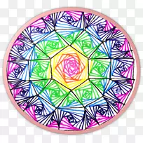 窗玻璃万花筒对称图案-空若网 窗玻璃万花筒对称图案-空若网