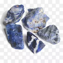 宝石岩矿物蓝色晶体发光-空若网 宝石岩矿物蓝色晶体发光-空若网