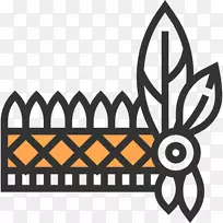 线角白色剪贴画头饰-空若网 线角白色剪贴画头饰-空若网