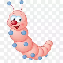 昆虫卡通毛毛虫-快乐毛虫-空若网 昆虫卡通毛毛虫-快乐毛虫-空若网