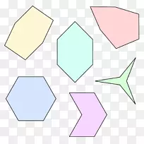 三角形线点面积-六边形-空若网 三角形线点面积-六边形-空若网