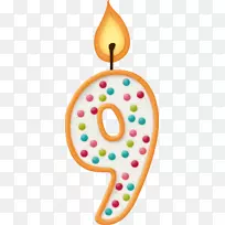 生日蛋糕蜡烛剪贴画-编号1至9-空若网 生日蛋糕蜡烛剪贴画-编号1至9-空若网