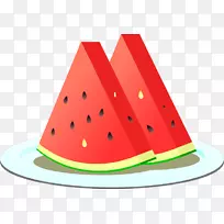 西瓜食品水果剪贴画.西瓜片-空若网 西瓜食品水果剪贴画.西瓜片-空若网
