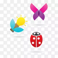 昆虫剪贴画.萤火虫-空若网 昆虫剪贴画.萤火虫-空若网