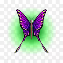 蝴蝶昆虫飞蛾剪贴画-紫色蝴蝶-空若网 蝴蝶昆虫飞蛾剪贴画-紫色蝴蝶-空若网