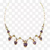 项链宝石珠宝手工制作珠宝紫色水晶项链首饰-空若网 项链宝石珠宝手工制作珠宝紫色水晶项链首饰-空若网