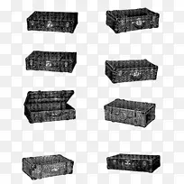 塑料长方形老式手提箱-空若网 塑料长方形老式手提箱-空若网