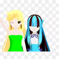 桌面壁纸Hatsune Miku MikuMikudan动画-长筒袜-空若网 桌面壁纸Hatsune Miku MikuMikudan动画-长筒袜-空若网