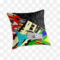 投掷枕头纺织品垫材料矩形.彩色气泡-空若网 投掷枕头纺织品垫材料矩形.彩色气泡-空若网