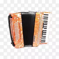 三基提手风琴乐器-橙色手风琴-空若网 三基提手风琴乐器-橙色手风琴-空若网
