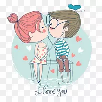 亲吻爱情浪漫男孩-卡通情侣-空若网 亲吻爱情浪漫男孩-卡通情侣-空若网