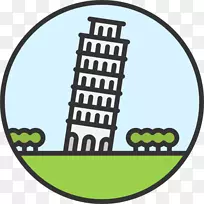 标牌剪贴画比萨斜塔-空若网 标牌剪贴画比萨斜塔-空若网