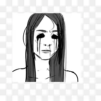 绘画单色摄影脸部夸张-空若网 绘画单色摄影脸部夸张-空若网