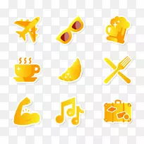 图标-金色可爱的小图标-空若网 图标-金色可爱的小图标-空若网