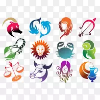 占星术星座剪贴画彩色星座设置大png图像-空若网 占星术星座剪贴画彩色星座设置大png图像-空若网