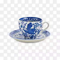 餐具碟瓷茶杯蓝孔雀-空若网 餐具碟瓷茶杯蓝孔雀-空若网