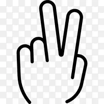 计算机图标符号手指夹艺术.成功-空若网 计算机图标符号手指夹艺术.成功-空若网