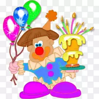 生日蛋糕画-快乐小丑-空若网 生日蛋糕画-快乐小丑-空若网