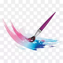 画笔水彩画-画猫-空若网 画笔水彩画-画猫-空若网