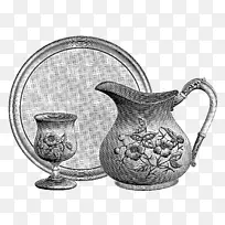 水壶纸餐具陶瓷银杯水-空若网 水壶纸餐具陶瓷银杯水-空若网