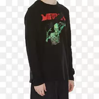 长袖t恤服装脱白头盖骨印花-空若网 长袖t恤服装脱白头盖骨印花-空若网