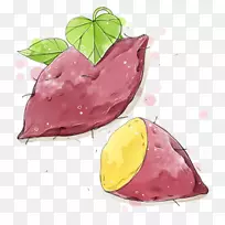 甘薯蔬菜食品.手绘甘薯-空若网 甘薯蔬菜食品.手绘甘薯-空若网