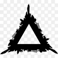 电脑图标三角形剪贴画城市景观-空若网 电脑图标三角形剪贴画城市景观-空若网