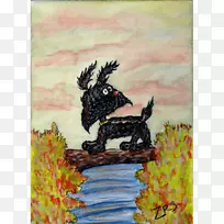 艺术绘画动物创意-狗画-空若网 艺术绘画动物创意-狗画-空若网