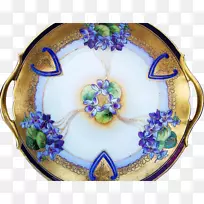 餐具盘陶瓷碟手绘花卉材料-空若网 餐具盘陶瓷碟手绘花卉材料-空若网