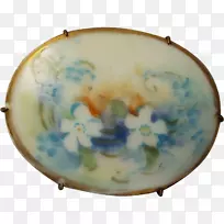 餐具盘陶瓷板瓷手绘花卉材料-空若网 餐具盘陶瓷板瓷手绘花卉材料-空若网