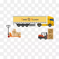 货车物流.黄色大型物流卡车PNG-空若网 货车物流.黄色大型物流卡车PNG-空若网