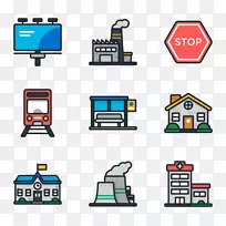 计算机图标剪贴画.城市-空若网 计算机图标剪贴画.城市-空若网