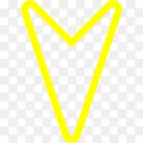 三角形线-黄色箭头标签-空若网 三角形线-黄色箭头标签-空若网