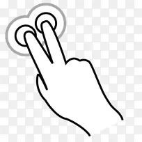 电脑图标手指手势-空若网 电脑图标手指手势-空若网