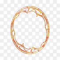 四月花洒剪贴画-橙色图案-空若网 四月花洒剪贴画-橙色图案-空若网