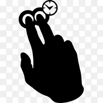 手指手数字计算机图标.按手势-空若网 手指手数字计算机图标.按手势-空若网