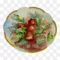 盘菜盘装饰.手绘樱花-空若网 盘菜盘装饰.手绘樱花-空若网