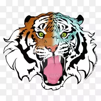 老虎艺术三维造型混合器-水彩画老虎-空若网 老虎艺术三维造型混合器-水彩画老虎-空若网