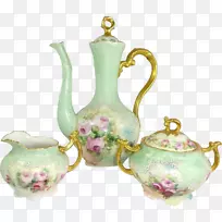 茶壶陶瓷餐具壶瓷.手绘墨水和白芭蕾舞-空若网 茶壶陶瓷餐具壶瓷.手绘墨水和白芭蕾舞-空若网