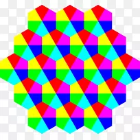 六角形彩色剪贴画.对称-空若网 六角形彩色剪贴画.对称-空若网
