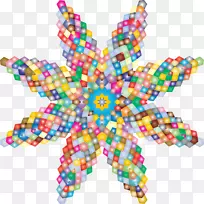 艺术对称几何剪贴画彩色几何-空若网 艺术对称几何剪贴画彩色几何-空若网