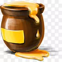 蜜蜂蜂蜜罐夹艺术-蜂蜜-空若网 蜜蜂蜂蜜罐夹艺术-蜂蜜-空若网