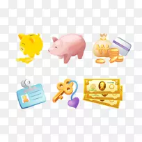 Adobe插画钞票-创意硬币银行货币-空若网 Adobe插画钞票-创意硬币银行货币-空若网