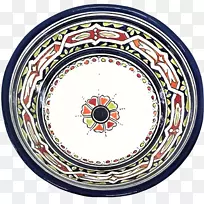 餐具盘陶瓷板圆手绘花卉材料-空若网 餐具盘陶瓷板圆手绘花卉材料-空若网